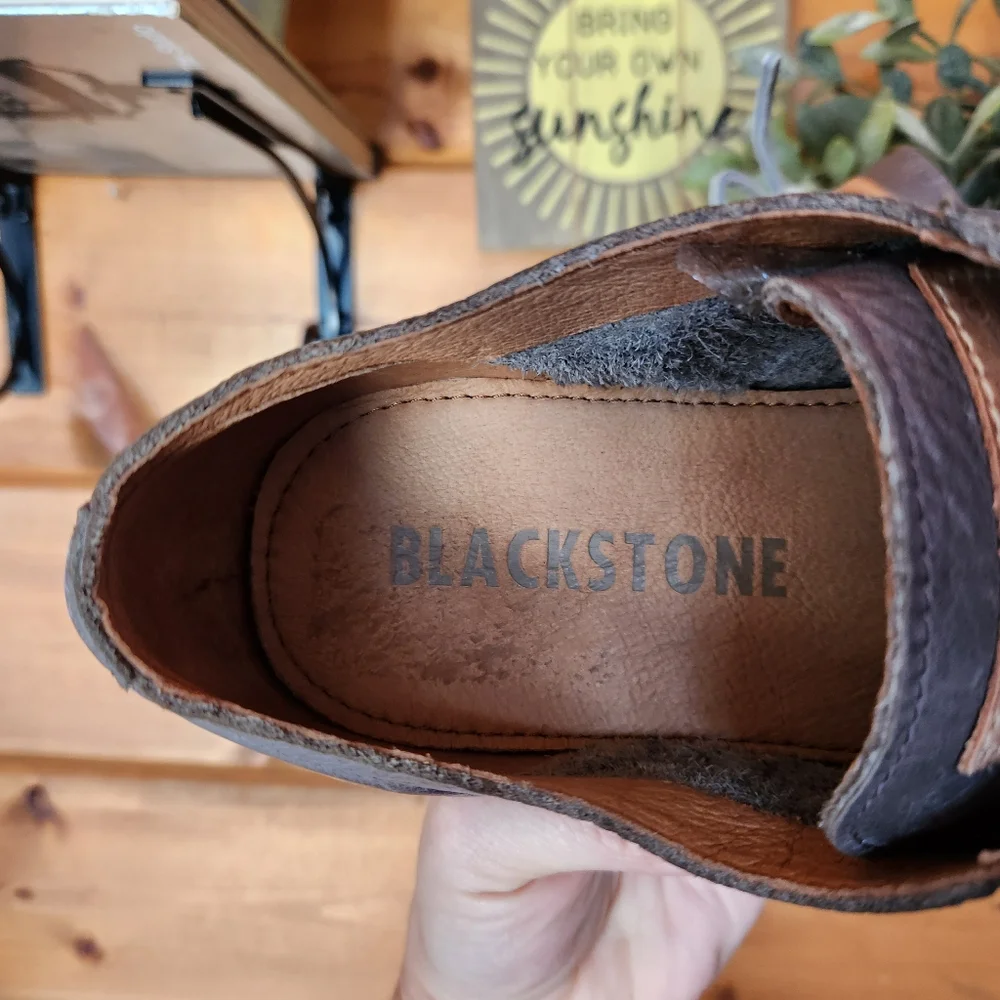 Blackstone JM11 Charcoal‎ Gray Leather Sneakers Dutch Shoes Throwback Sz 47 / 13